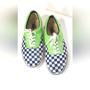 Vans Doran series Green and blue checkered board mens size 11